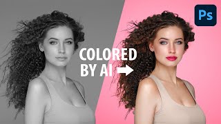 The FASTEST Way to Colorize Black and White Photos  Photoshop Tutorial Shorts [upl. by Arakihc]