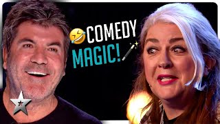 Top 10 HILARIOUS Magicians from Britains Got Talent [upl. by Elehcim]