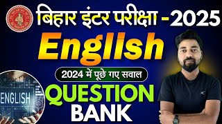 English Question Bank 2024 Class 12 Bihar Board  12th English Objective  Englishiq Live [upl. by Rivard675]