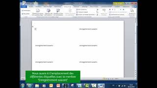 TUTO  WORD  Comment faire des étiquettes [upl. by Rider124]