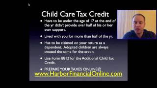 Child Care Tax Credit Calculator for 2012 2013 [upl. by Elvah]