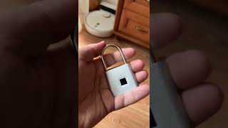 Fingerprint sensor padlock smart gadgets  ytshorts viralshorts trending [upl. by Christoforo]