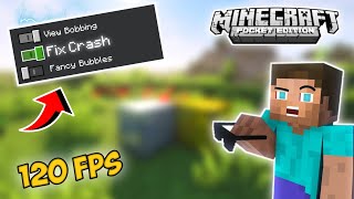 FIX minecraft PE Crash amp Lag And GET 120 FPS [upl. by Elacim160]