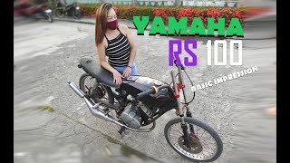 YAMAHA RS 100  Basic Impression  Test Drive [upl. by Atalayah]