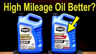 Is “High Mileage” Motor Oil Safe Let’s find out Mobil 1 vs Mobil 1 High Mileage SuperTech vs STHM [upl. by Ahsym]