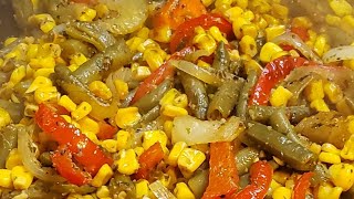 HERB amp GARLICBUTTER GREEN BEANS amp CORN RECIPEDINNER [upl. by Yntruoc]