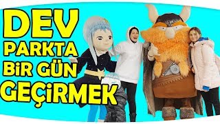 DEV PARKTA BİR GÜN GEÇİRMEK  İsfanbul Tema Park  Fenomen Tv [upl. by Norven]