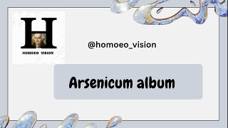 Arsenicum album  homoeopathic materia medica remedy discussion [upl. by Welcy]