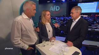 Melanie Amann und Jens Schneider zum Parteitag der AfD in Augsburg am 010718 [upl. by Ateekan]