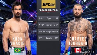 KRON GRACIE VS CHARLES JOURDAIN FULL FIGHT UFC 288 [upl. by Atnohs]