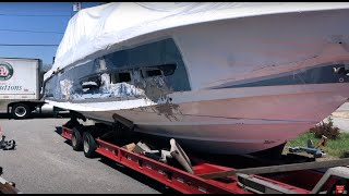 Fiberglass Repair  MAKING IT METAN EP4SEG1 Boston Whaler 420 Outrage [upl. by Mcclain]