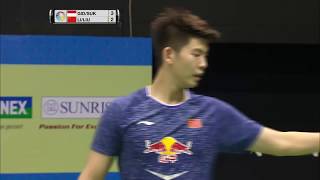 YonexSunrise Hong Kong Open 2017  Badminton SF M2MD  GidSuk vs LiLiu [upl. by Sukramed813]