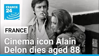 Film legend Alain Delon Frances flawed screen god dies aged 88 • FRANCE 24 English [upl. by Yerrot]