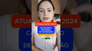 Atualização 2024 Calendário Nacional de Vacinação enfermagem imunização enfermagemparaconcursos [upl. by Lorene]