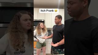 Itching myself prank on my boyfriend😂 shorts [upl. by Portwin248]