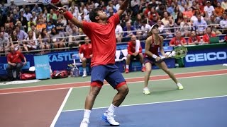 Leander Paes amp Martina Hingis 2014 Eastern Conference Championship Highlights [upl. by Bohun447]