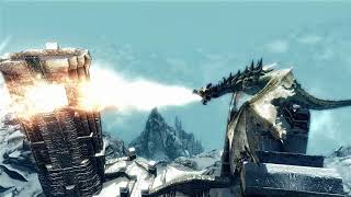 Skyrim Battles  Ebony Warrior vs The Greybeards [upl. by Assillam901]