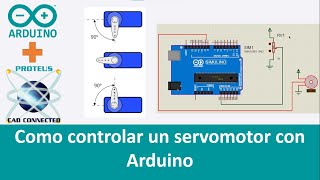 🔋 Control de un servomotor con un potenciómetro usando Arduino y Proteus [upl. by Bone]