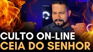 ✅ DERRUBANDO GIGANTES  CULTO ONLINE CEIA DO SENHOR🥖🍷 [upl. by Emya]