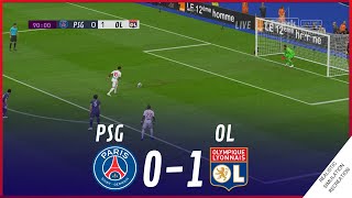 PSG vs LYON 01 • HIGHLIGHTS  VideoGame Simulation amp Recreation [upl. by Ahsikel]