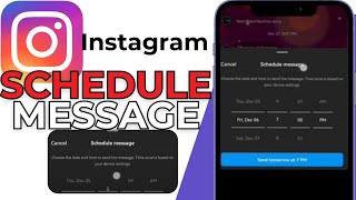 How To Schedule Instagram Messages  Send Later Feature Tutorial [upl. by Larimor]