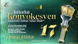 Istiadat Konvokesyen Universiti Sultan Azlan Shah Ke 17  Sidang Kedua [upl. by Morril]