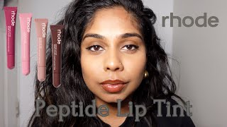 Rhode Peptide Lip Tint Swatches [upl. by Marchak]