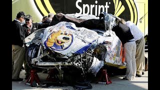 Michael McDowell Texas NASCAR Crash 2008 [upl. by Eboh]