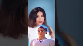 Disney hair tutorial  Luisa Madrigal hairstyle encanto heat less curls [upl. by Lyret]