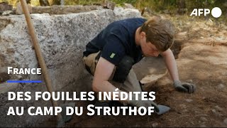 France des fouilles inédites dans la carrière du camp de concentration du Struthof  AFP [upl. by Kaufmann]