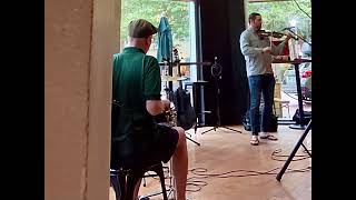 Open Mic dance tune jam with drummer violin music fiddlemusic fiddle openmic scottishmusic [upl. by Donnell]