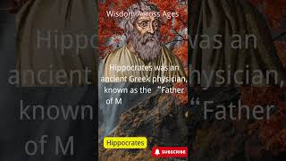 Wisdom Across AgesHippocrateshistory quote famousquotes celebrity [upl. by Albertina]