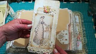 Shabby chic Jane Austen journal Mixed media journal and crafter pack SOLD [upl. by Neersin347]