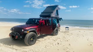 Assateague Island National Seashore OSV beach offroading and Maryland State Park camping [upl. by Ennairoc493]