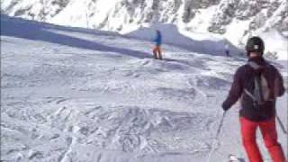 Skiing red run 14 at St Anton Austria [upl. by Steffin]