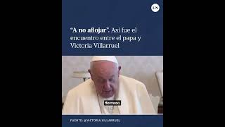 El papa Francisco se reunió con la vicepresidenta Villarruel en una audiencia que duró casi una hora [upl. by Lacym]