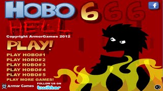 Hobo 6 Hell  Walkthrough  Retro Flash Games [upl. by Earley]