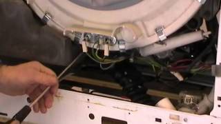 beko washing machine wma520w pump sumphose and heating element removal and refit [upl. by Laniger727]