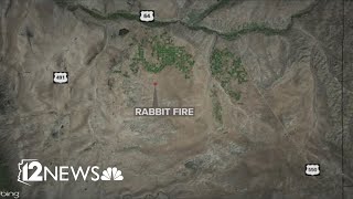 Rabbit Fire burning near Grand Canyon [upl. by Perpetua]