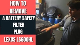 How To Remove a Battery Safety Plug LEXUS quotLS600HLquot [upl. by Hauger625]