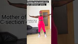 Three effective hand exercises for slimmer armsHome editionfitmoms motivation fitness fit [upl. by Primrose]