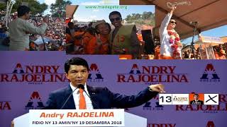 Andry Rajoelina N°13 aminy 19 Décembre 2018 [upl. by Eelarual]