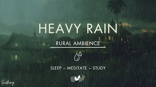 Heavy Rain No Thunder  NO MIDROLL ADS  Soothing Rain Sounds For Sleeping [upl. by Naillig299]