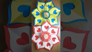 📍Paper Flower  Paper Craft  diy papercraft diy shorts [upl. by Mireille859]