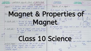 Magnet  Properties of Magnet  Chapter 12  Magnetic Effects of Current  Class 10 Science [upl. by Earehc]