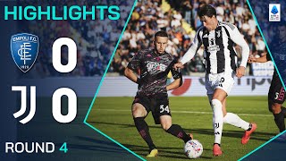 EMPOLIJUVENTUS 00  HIGHLIGHTS  Bianconeri held by sturdy Tuscans  Serie A 202425 [upl. by Layla335]