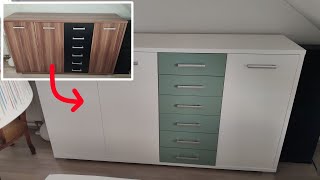 Furnierte Möbel streichen Klar geht das Upcycling Anleitung [upl. by Dnalyar]