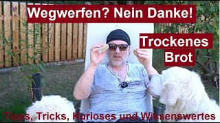 ⚠️Trockenes altesaltbackenes BrotBrötchen muss man nicht wegschmeissen  Wegwerfen Nein Danke 1 [upl. by Ollehto]