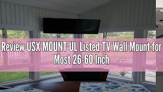 Review USX MOUNT UL Listed TV Wall Mount for Most 2660 Inch TVs TV Mount Rotating Swivel Tilt Cent [upl. by Dacey]