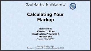 How to Calculate Markup [upl. by Frazer256]